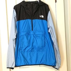 The North Face Men’s Windbreaker jacket coat hooded roll-up hiking camping XL